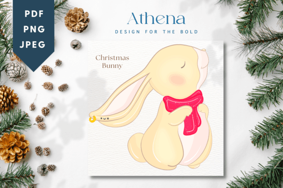 Christmas Bunny Cute Baby Animal Illustrations Review