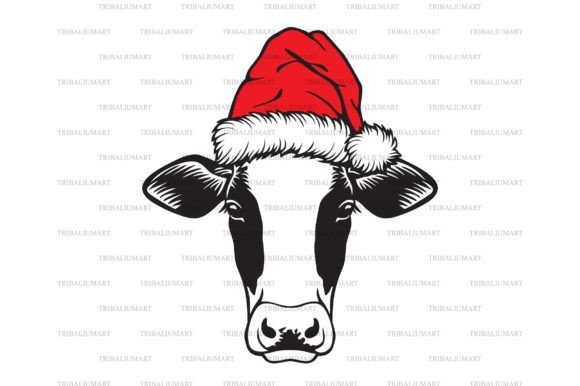 Christmas Cow Head with Santa Hat: A Designer's Review