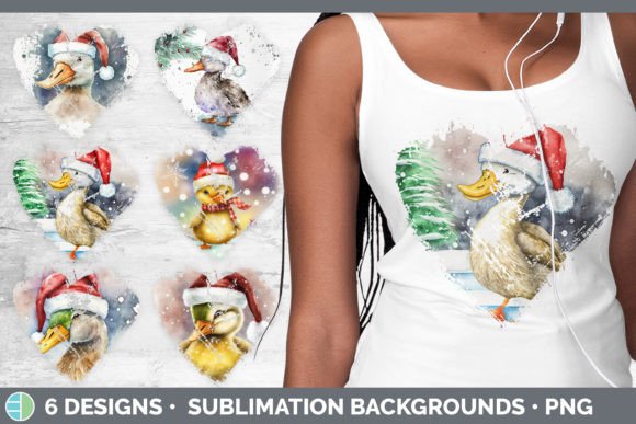 Christmas Duck Heart Clipart: A Seller's Review of Illustrations