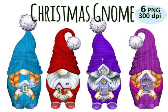 Christmas Gnome Clipart: Fresh Illustrations