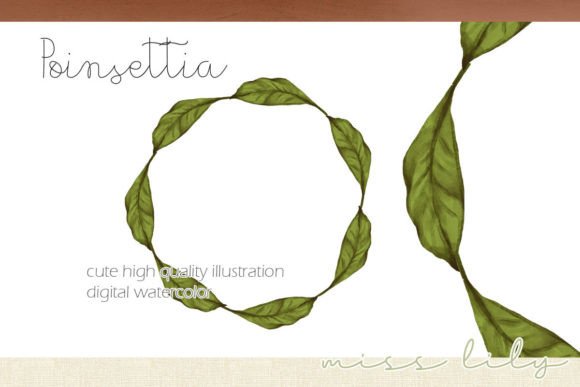 Christmas Leaves Wreath: Premium Illustrations for Festive Blogs