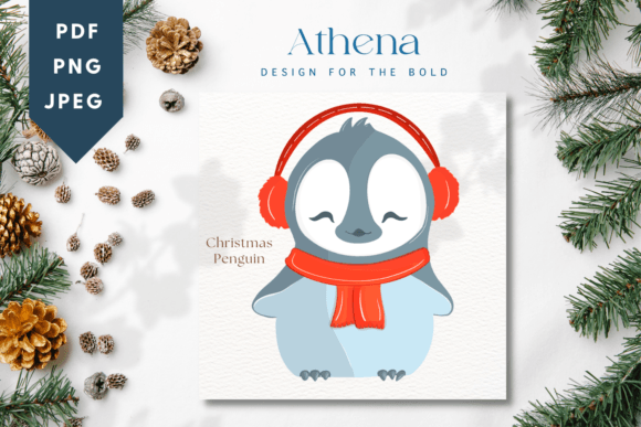 Cute Christmas Penguin Illustrations for Blogs