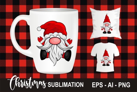 Gnomes Christmas Sublimation Bundle: Festive Illustrations