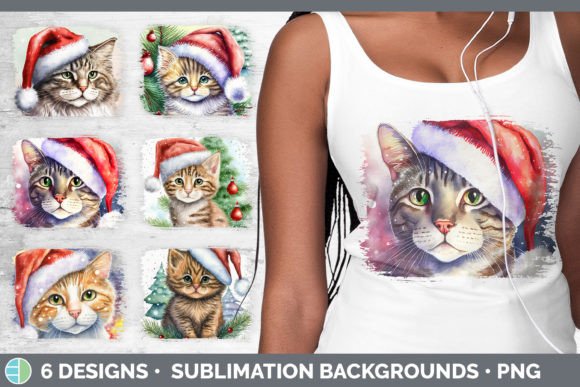 Review: Christmas Cat Distressed Sublimation Bac for Embroidery