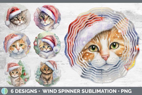Review: Christmas Cat Painted Wind Spinner Sub Design