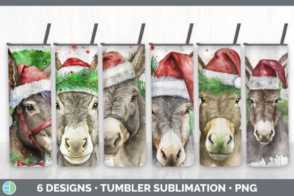 Review: Christmas Donkey Tumbler Sublimation Bun for Holiday Stitching