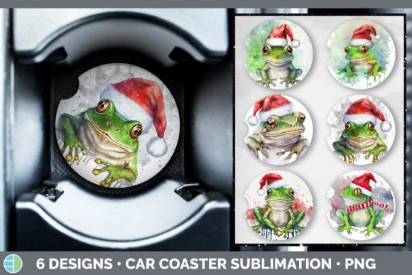 Review: Christmas Frog Car Coaster Sublimation for Embroidery