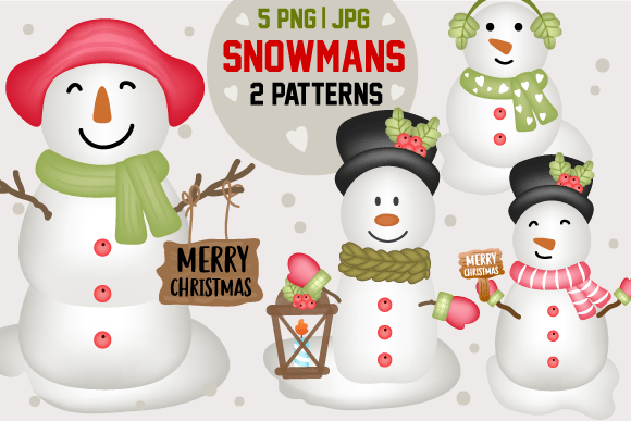 Review: Christmas Snowman Clipart & Illustrations